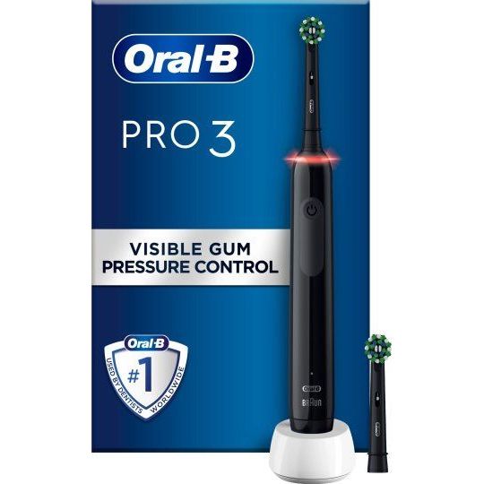 ORAL-B PRO3 ELTANDØRSTE SORT