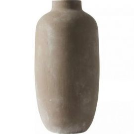 ALESSO VASE 73×35 CM TAUPE