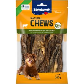 Vitakraft - NATURAL CHEWS Naturlig oksekallun tørret hundesnack 100 g