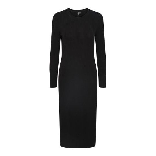 PCKYLIE LONG SLEEVE O-NECK MIDI DRESS NOOS