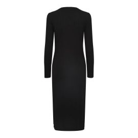 PCKYLIE LONG SLEEVE O-NECK MIDI DRESS NOOS