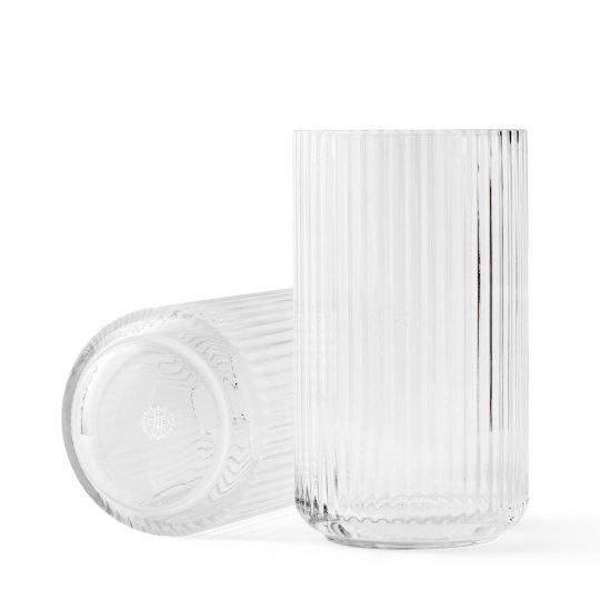 Lyngby Vase H31 klar glas