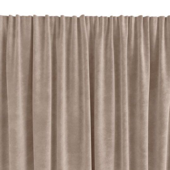 GARDIN AUSTRA VELOUR TAUPE 140 x 300