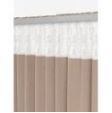 GARDIN AUSTRA VELOUR TAUPE 140 x 300