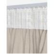 GARDIN AUSTRA VELOUR BEIGE 1 x B140 x H175 cm