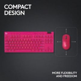 LOGITEC GPRO TKL KEYBOARD PINK