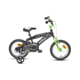 CYKEL 14" DINO BMX SORT/HVID