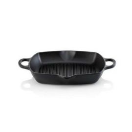 Le Creuset Grillplade dyb 30 cm mat sort