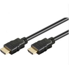 Goobay HDMI kabel 1m Guld Ethernet sort