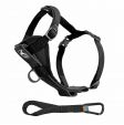 KURGO - Tru-Fit Smart Harness w/ Seatbelt Tether S Black - 604.1220