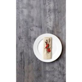 ROYAL COPENHAGEN HVID RIFLET TALLERKEN, FLAD 27 CM