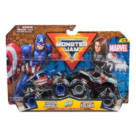 Monster Jam - 164 Marvel 2 Pack - Captain America vs. Winter Soldier