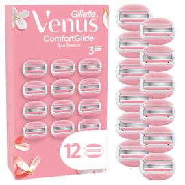 Venus - Gillette Venus ComfortGlide Spa Breeze Barberblade - Pink/White - 12 stk